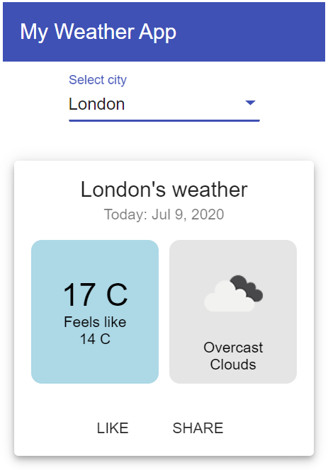 Weather icon added