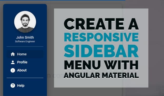 Cover Image for Create a responsive sidebar menu with Angular Material