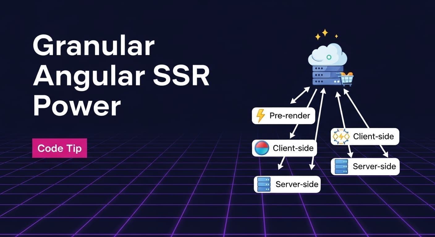 Cover Image for Use Server Routes with Angular SSR to granularly specify render modes