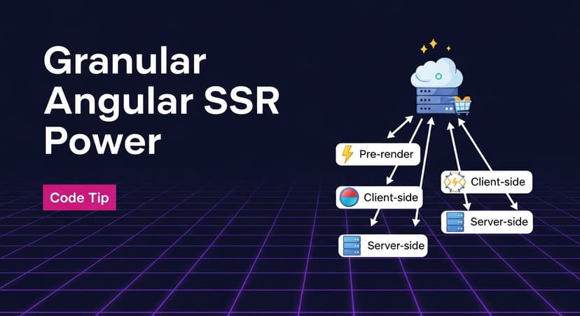 Cover Image for Use Server Routes with Angular SSR to granularly specify render modes