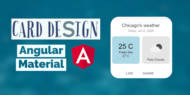 Cover Image for Design a Weather Card With Angular Material and CSS