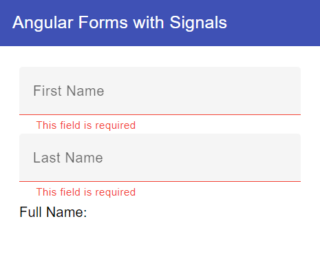 Simple Form with Validations showing